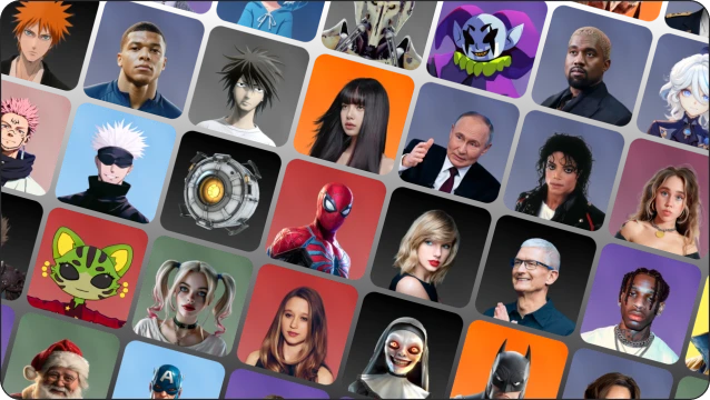 AI voice effects gallery preview