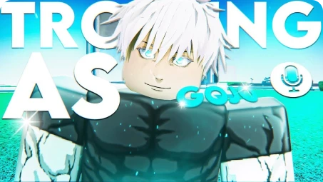 Voice Trolling as GOJO in Roblox